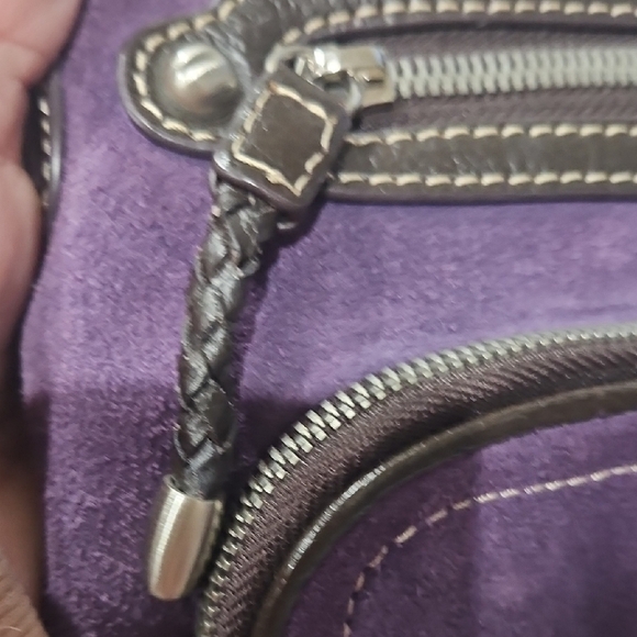 Coldwater Creek Purple Crossbody Bag with Silver Accents - Picture 11 of 12